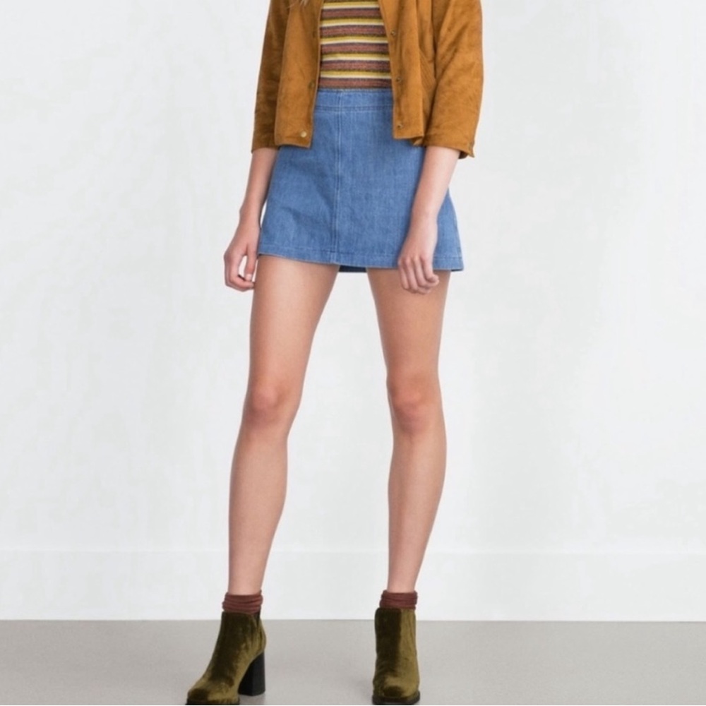Zara | Dark Wash Denim Mini Skirt
